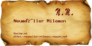 Neumüller Milemon névjegykártya